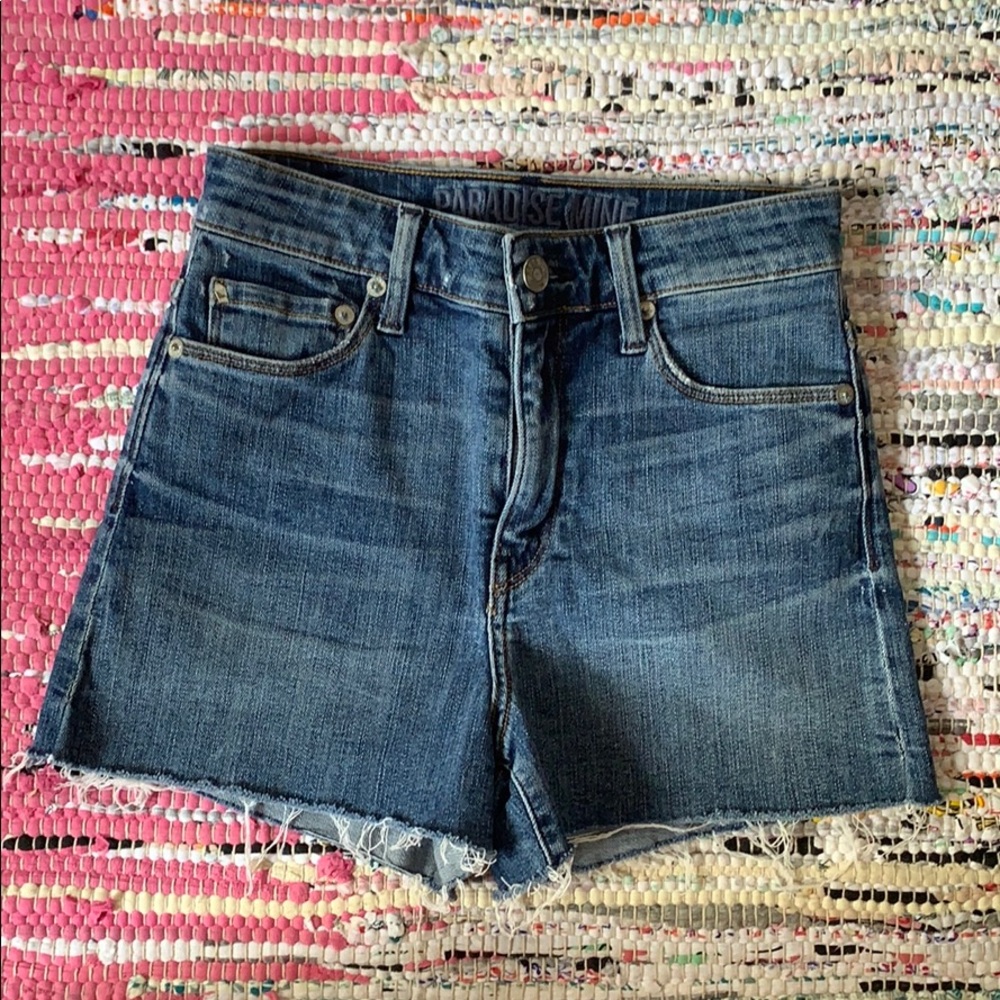 Paradise Mine High Rise Denim Shorts Sz 23 24